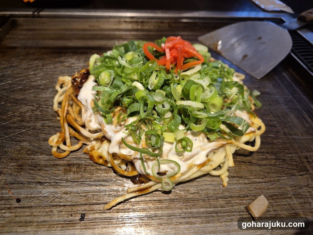Grilled Noodles with Toppings