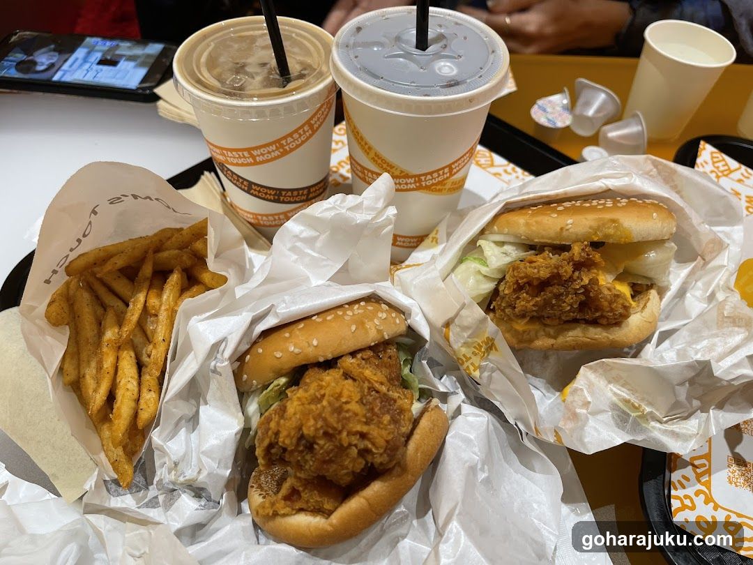 Fast Food Meal Spread