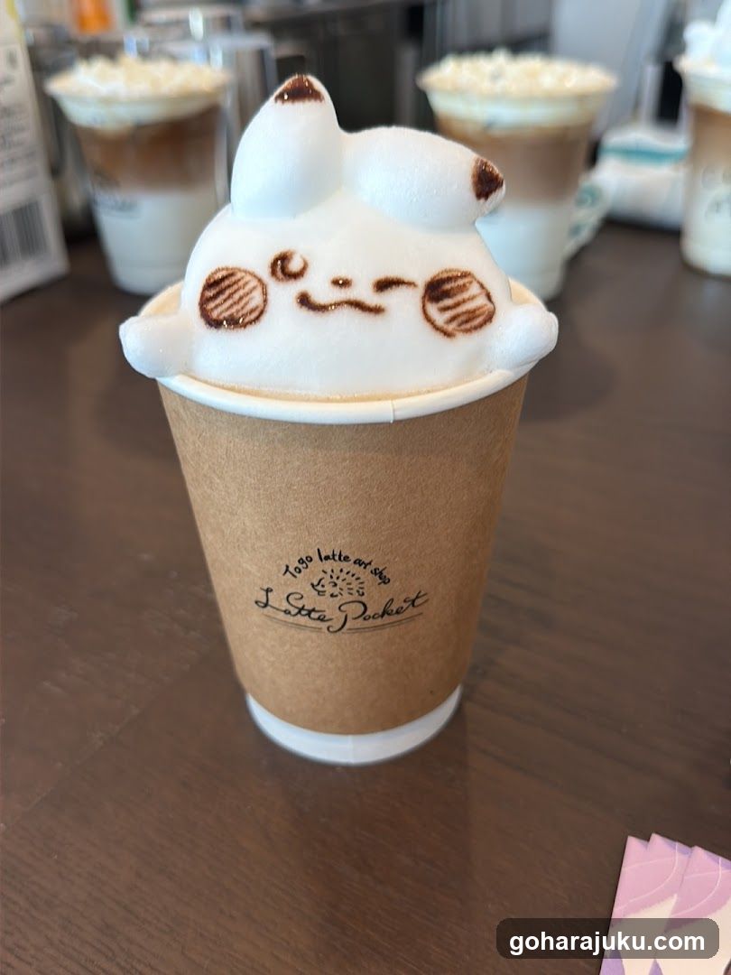 Cute Latte Art Coffee Cup