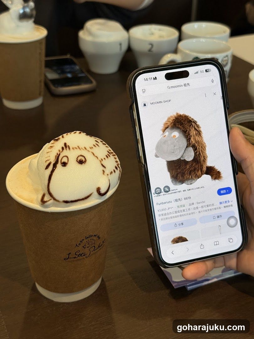 Latte Art and Phone Screen Comparison