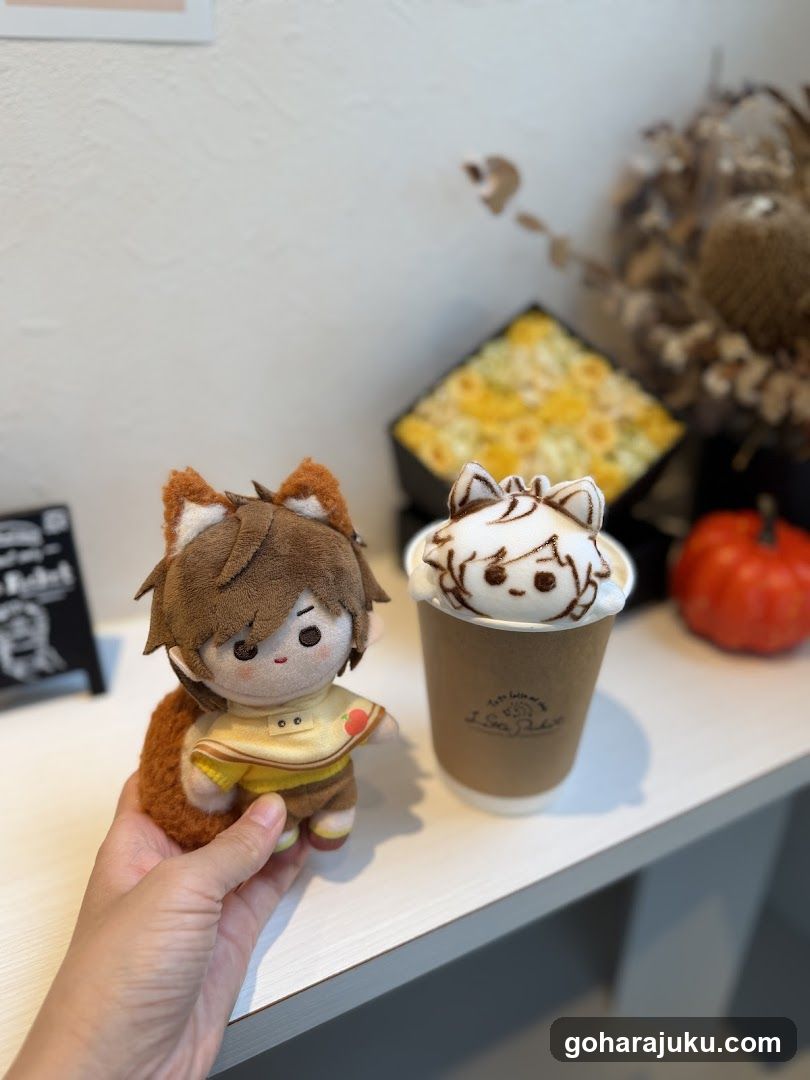 Plushie and Latte Art