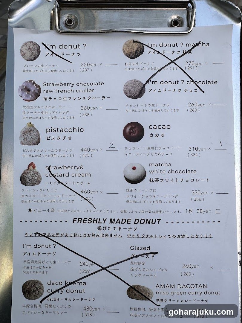 Doughnut Menu Board