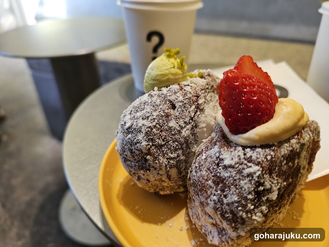 Doughnut Dessert with Ice Cream
