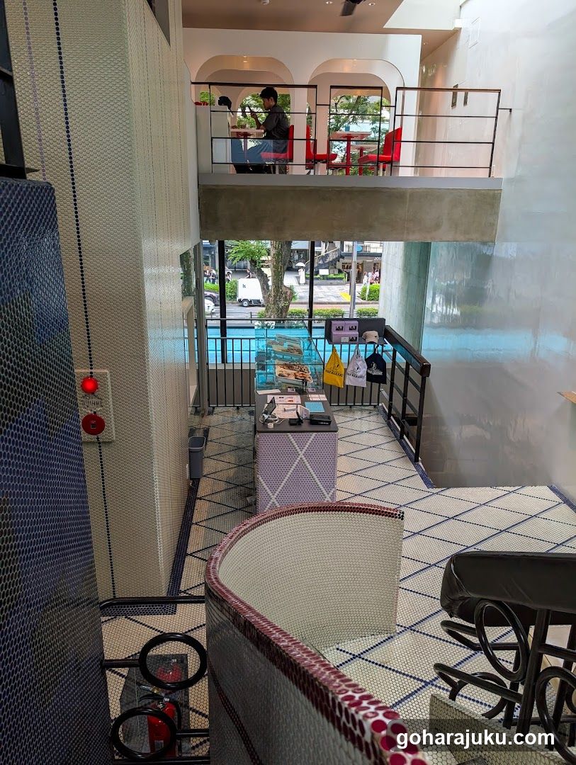 Interior of a modern café or restaurant