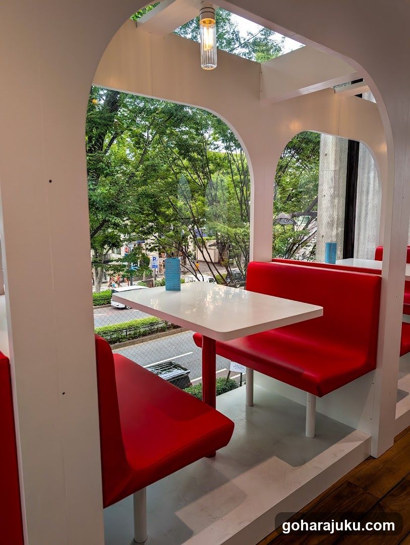 Red Booth Interior View