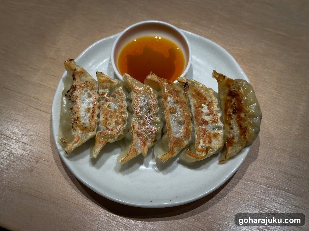 Gyoza with dipping sauce