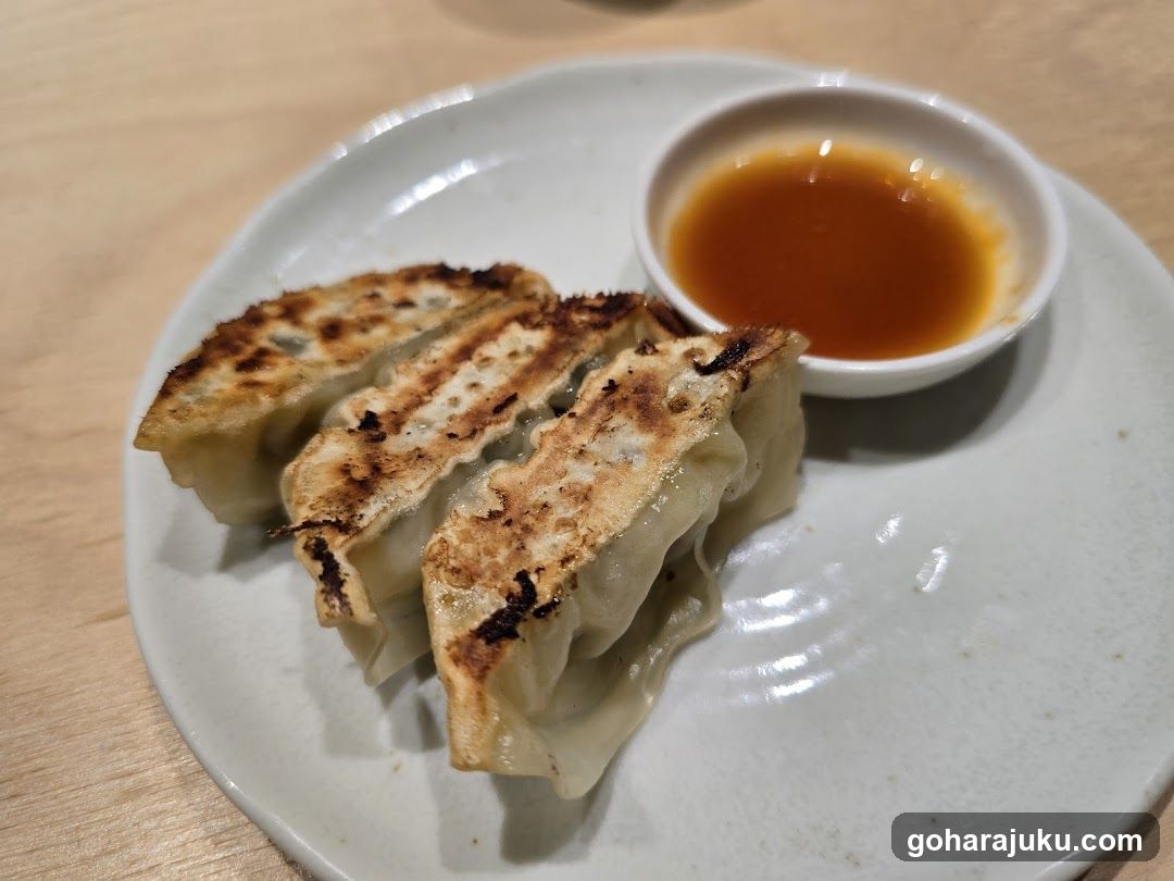 Gyoza with dipping sauce