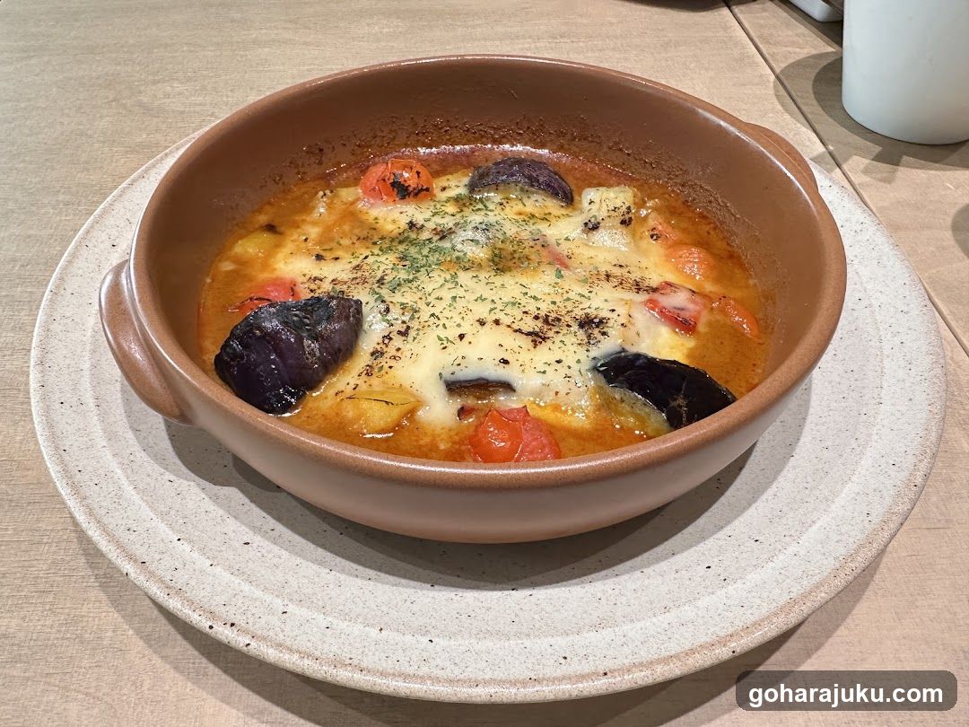 Baked Dish with Vegetables and Cheese
