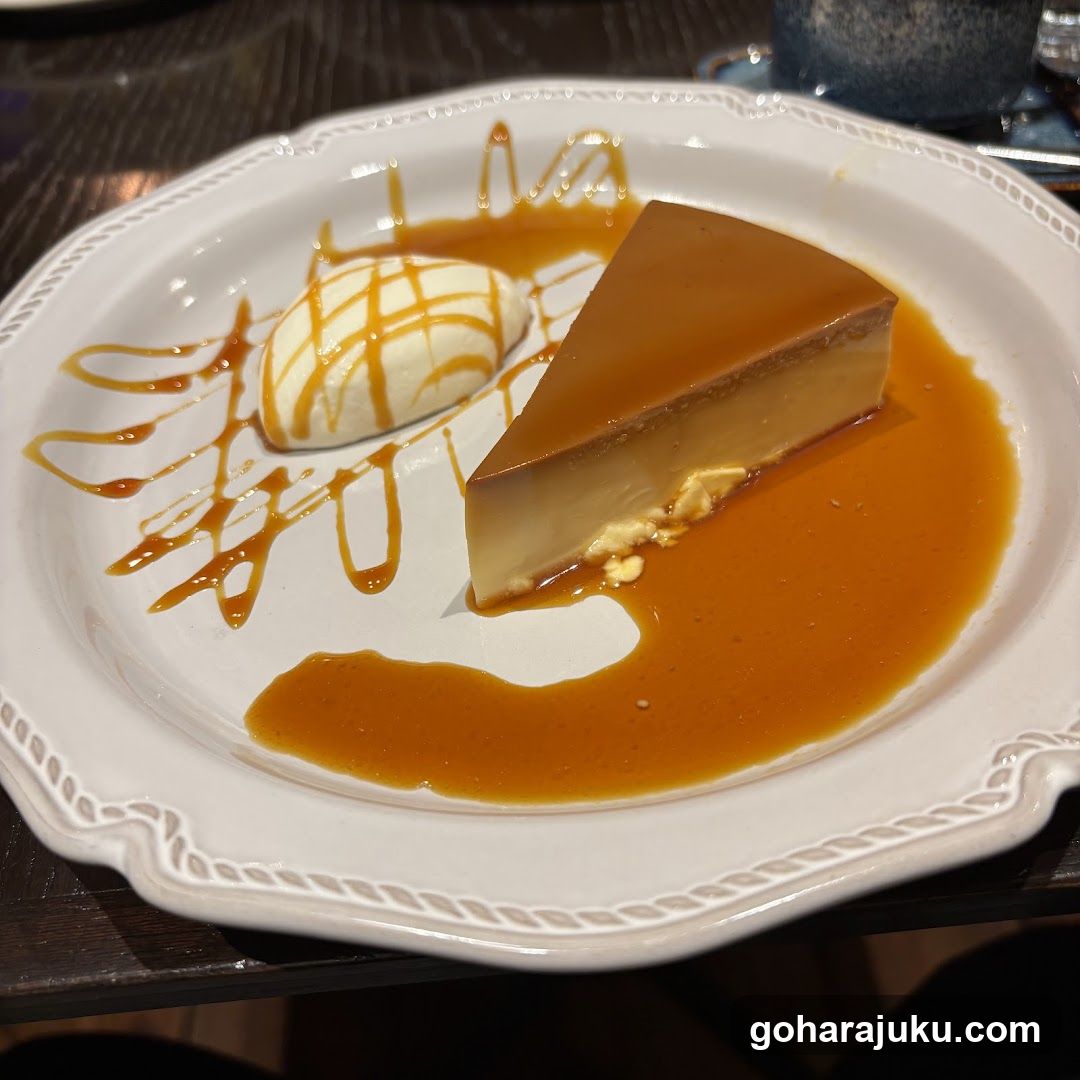 Caramel Cheesecake with Ice Cream