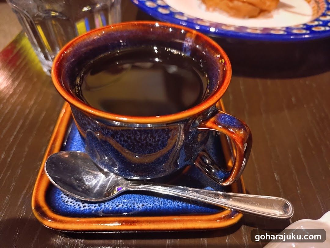 Blue Coffee Cup with Spoon
