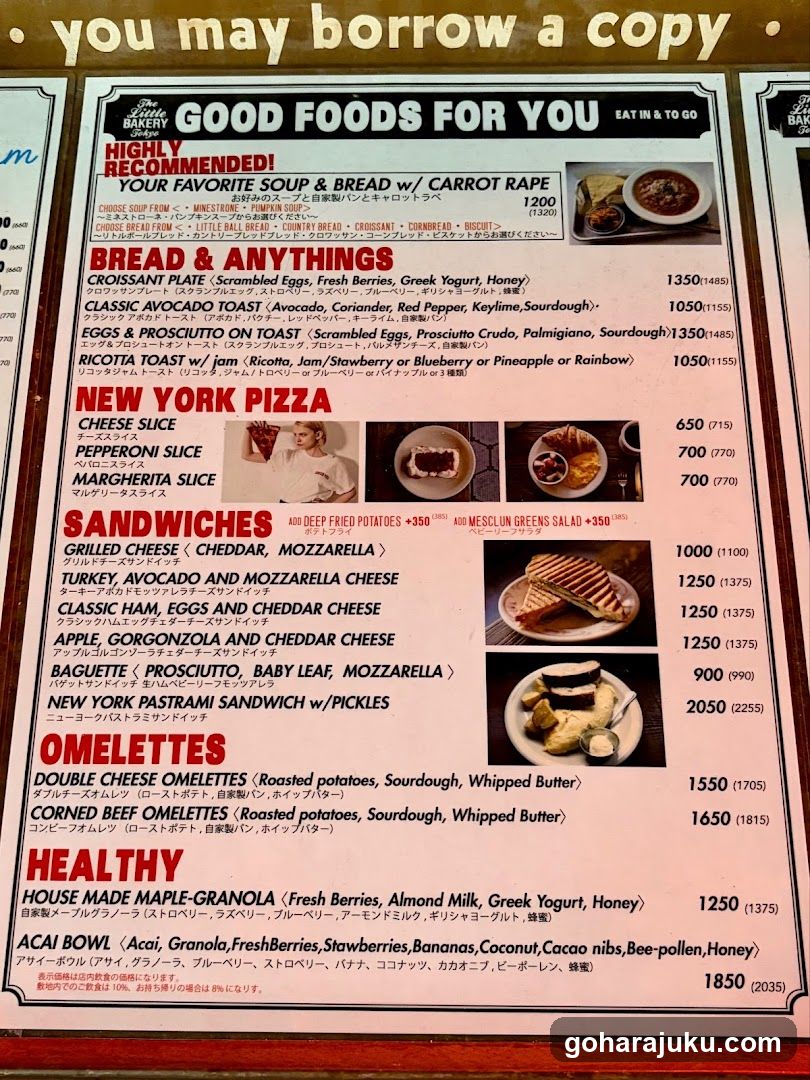 Good Foods For You Menu