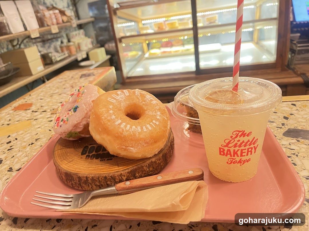 Donut and Drink at The Little Bakery Tokyo