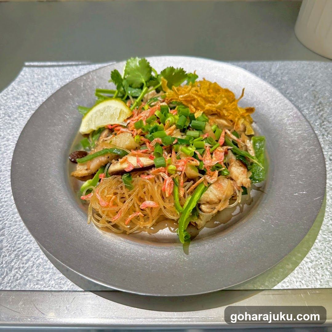 Thai Stir Fry Noodles with Chicken and Vegetables