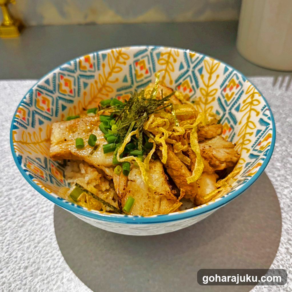 Bowl of Grilled Fish Rice Bowl