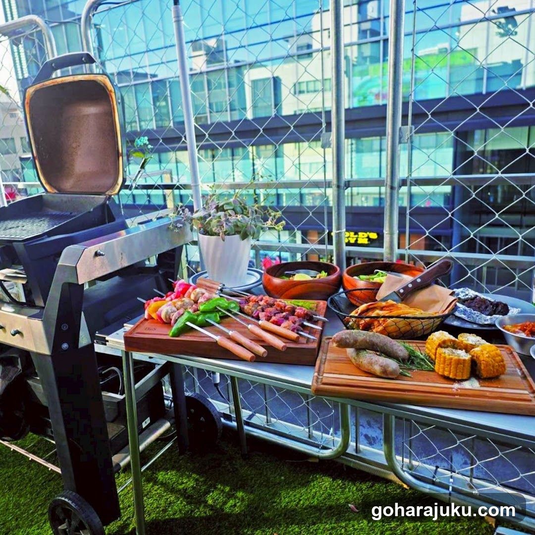 Outdoor BBQ Setup