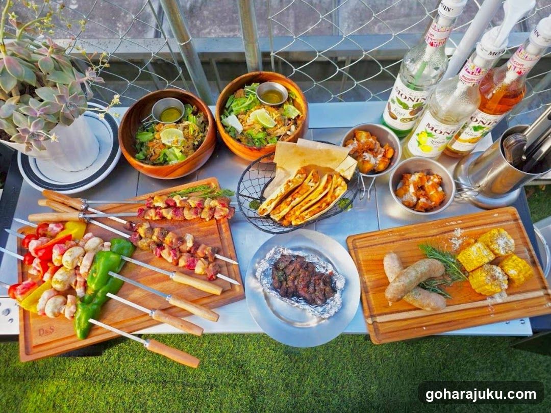 Outdoor Food Spread