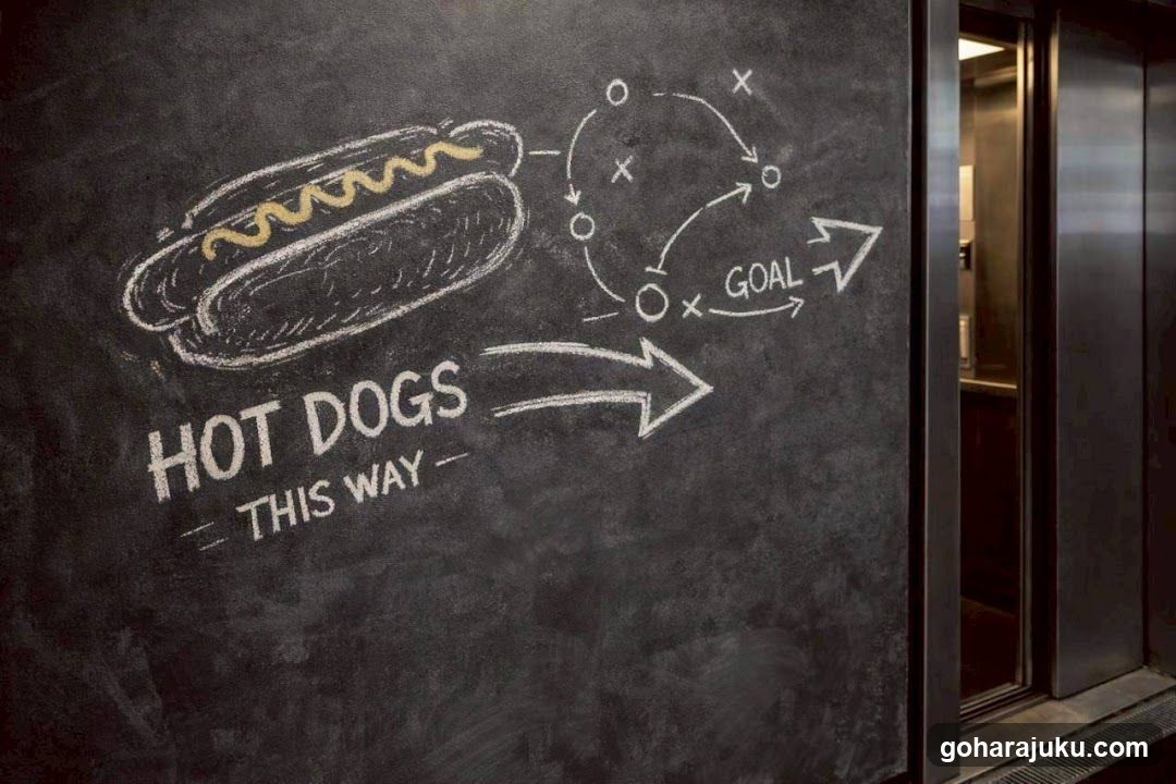 Chalkboard Hot Dog Signage