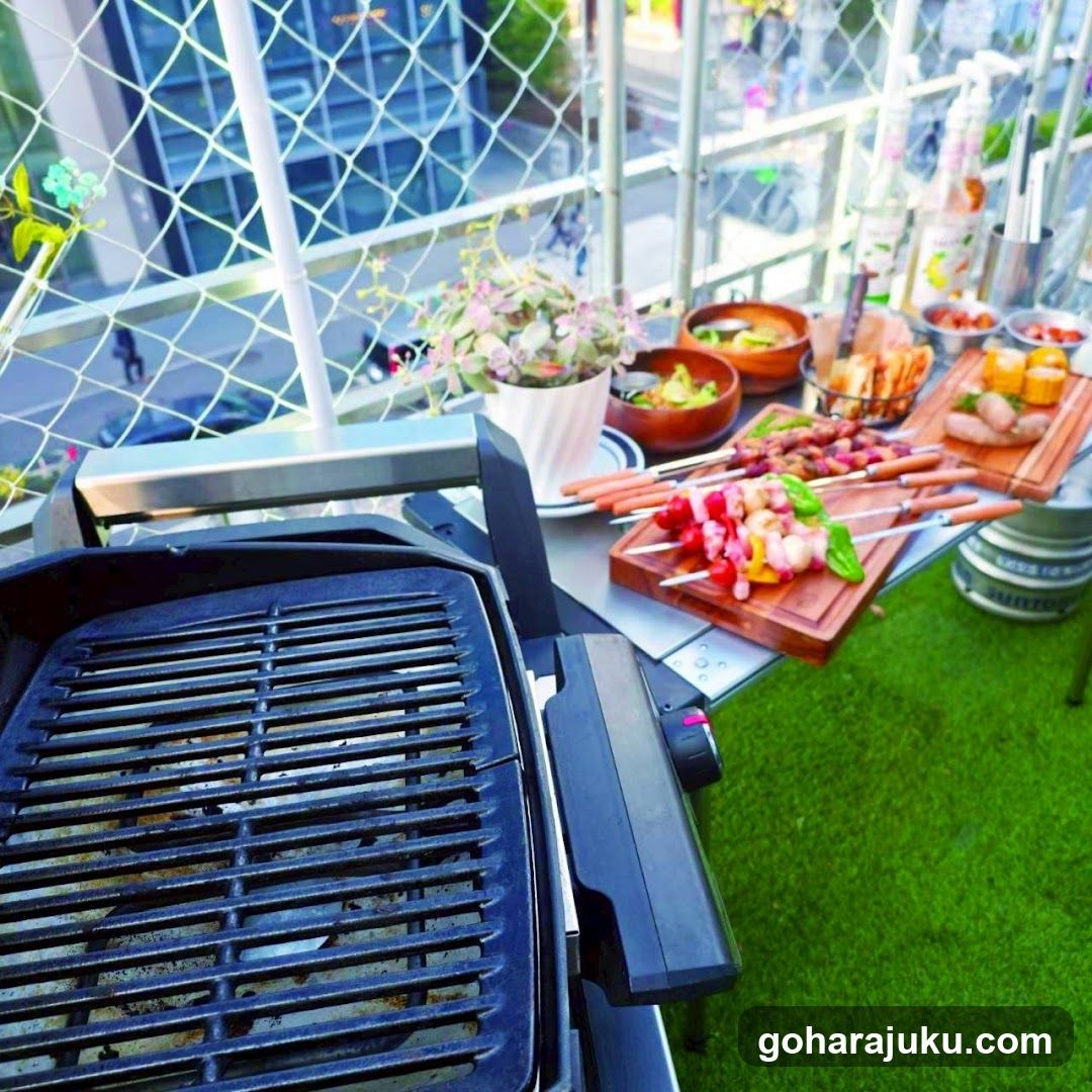 Outdoor BBQ Setup
