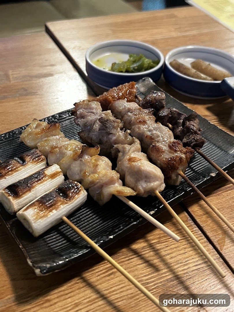 Yakitori Platter with Dipping Sauces