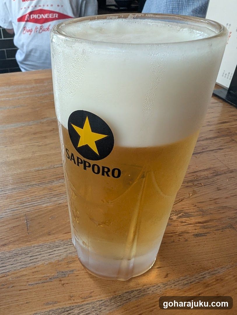 Sapporo Beer Glass