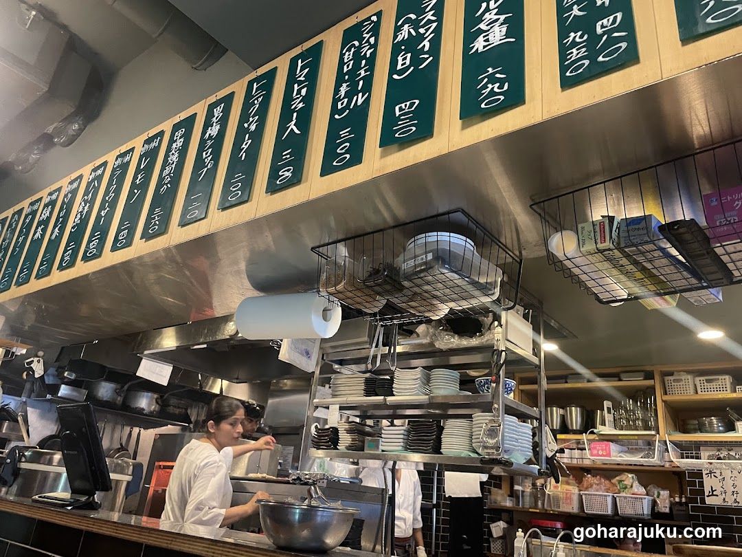 Kitchen Interior with Menu Board