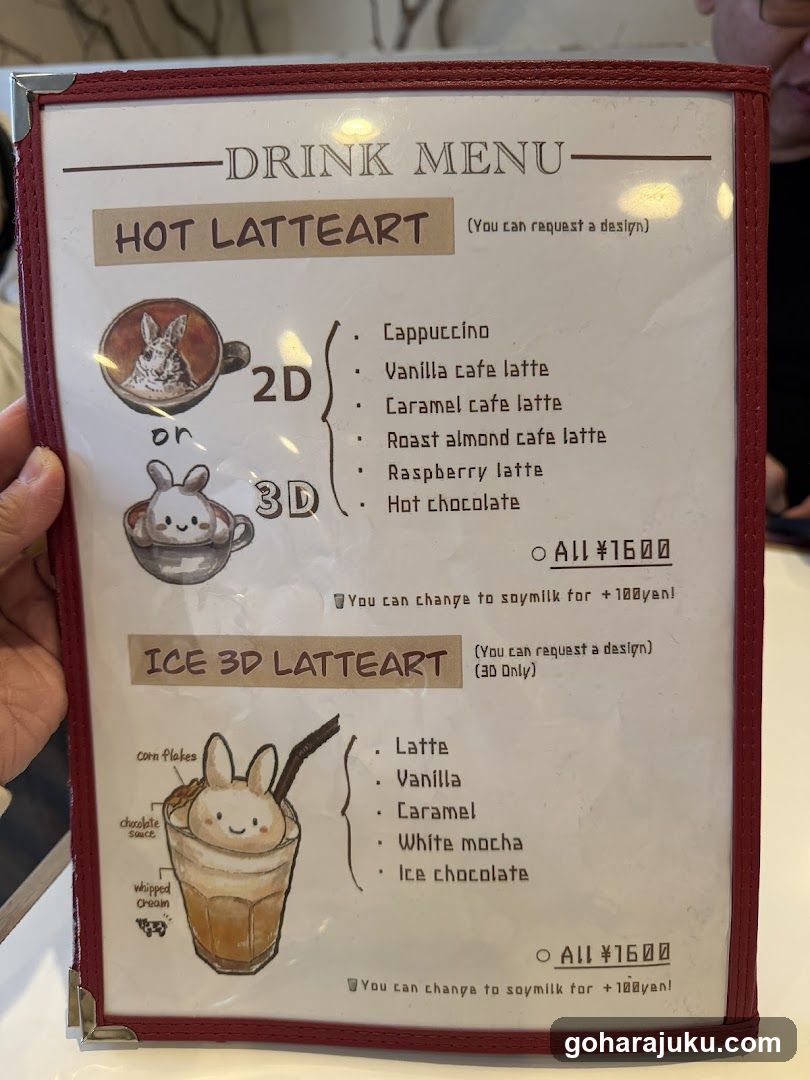 Drink Menu - Hot & Ice LatteArt