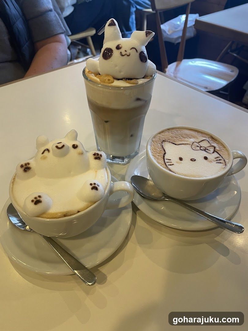 Cute Latte Art Coffee Set