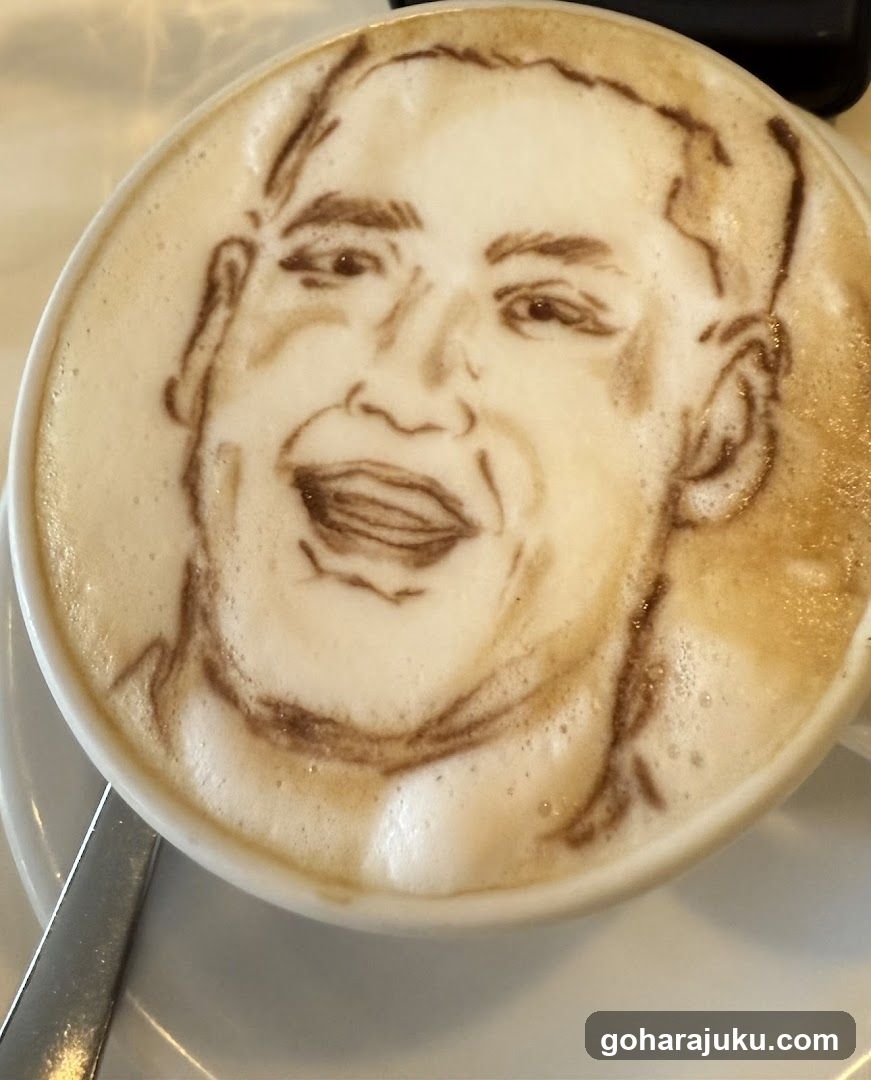 Latte Art Portrait