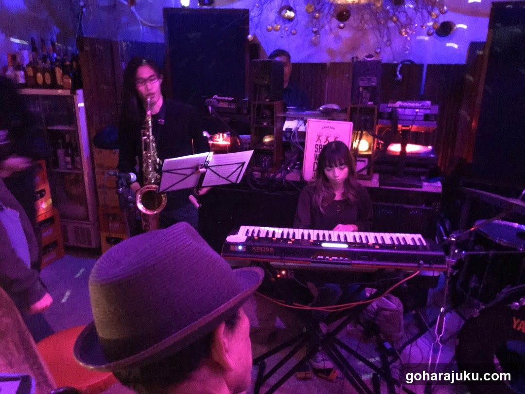 Live Music Performance in a Dimly Lit Venue