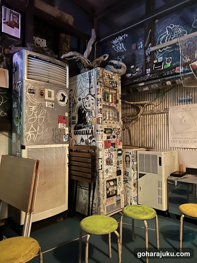 Graffiti-covered Air Conditioner Units