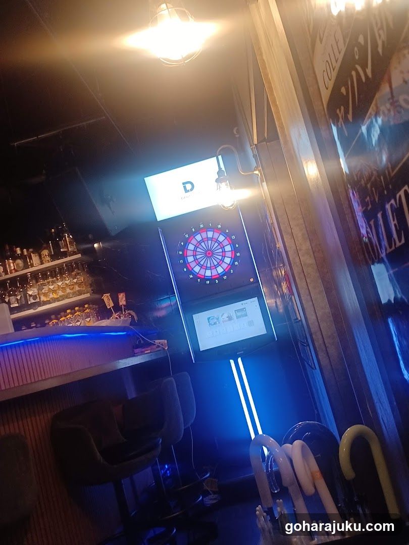 Bar Interior with Dartboard