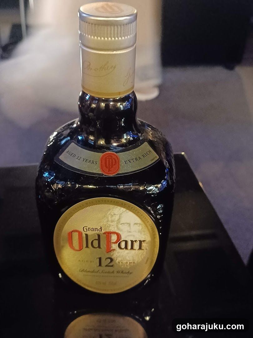 Bottle of Grand Old Parr Whisky
