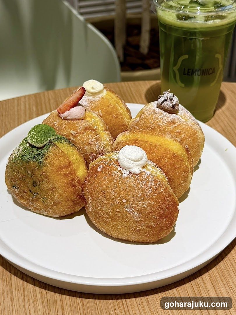 Matcha Donuts and Green Drink