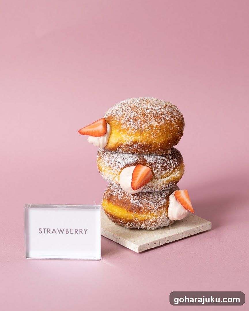 Strawberry Donut Stack
