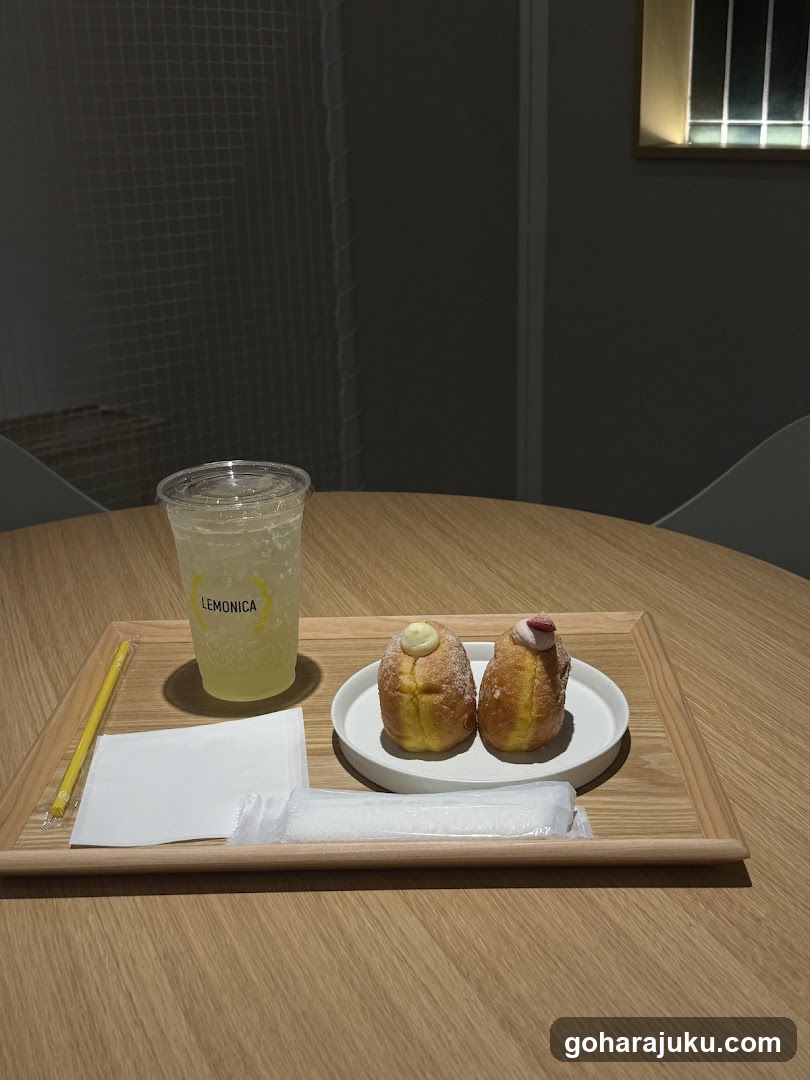 Lemonica Drink and Pastry