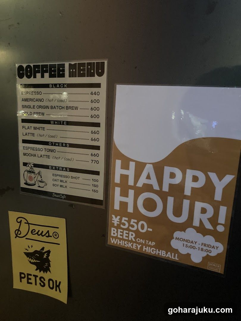 Coffee Shop Signage and Menu Display