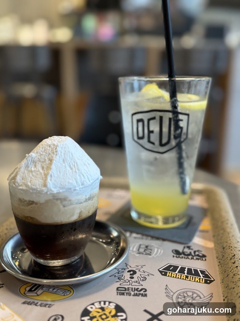 Coffee and Lemonade with DEUS Logo