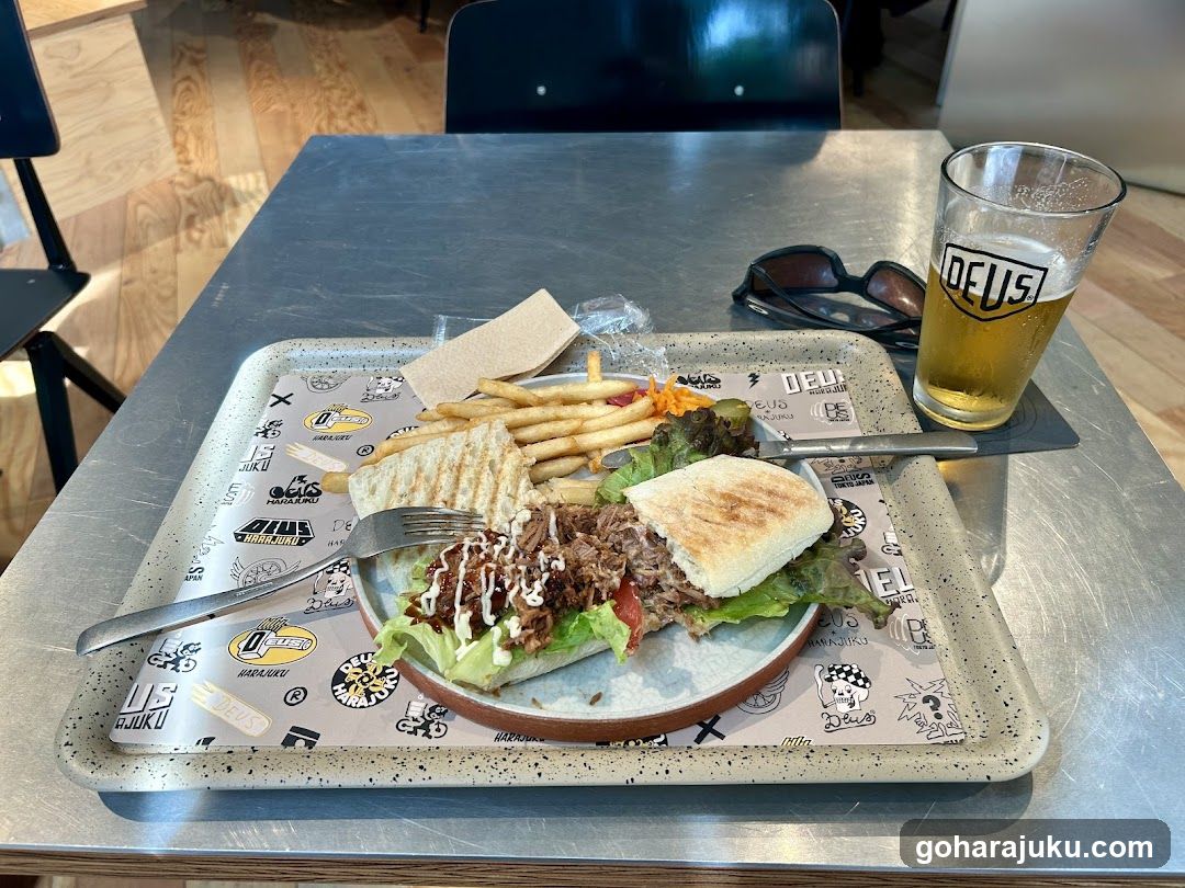 Food Tray with Sandwich and Fries
