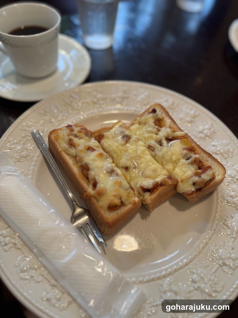Cheesy Toast with Coffee