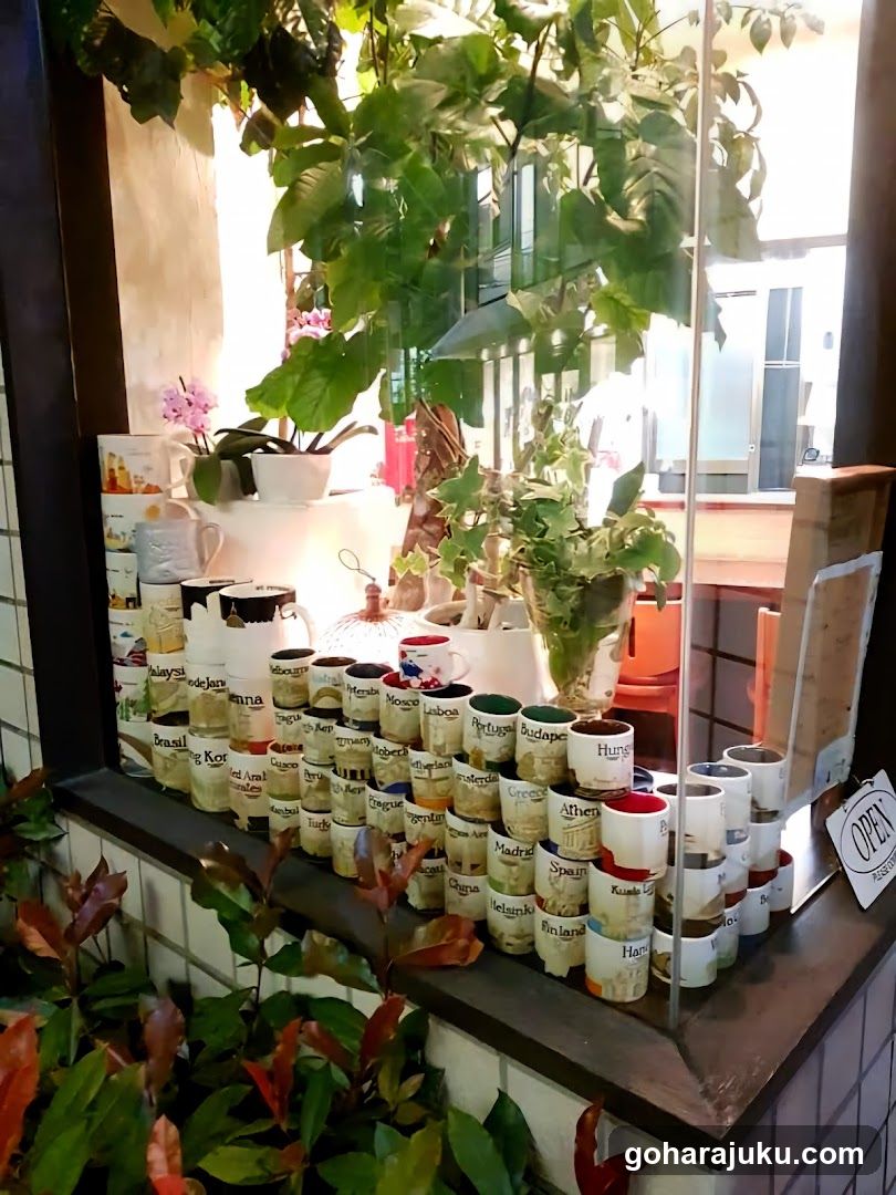 Cup Display on Shop Window