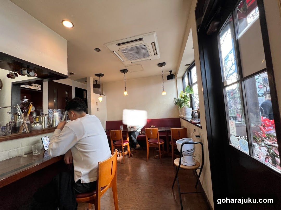 Interior of a cozy cafe or restaurant