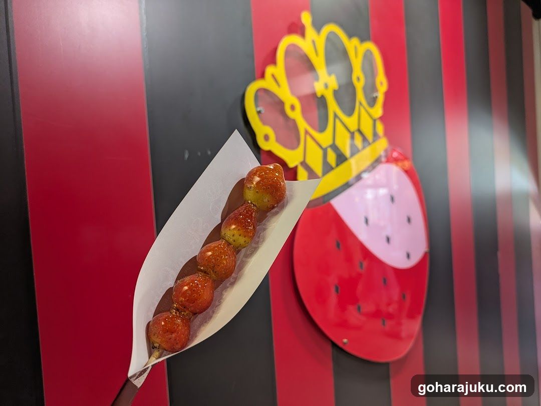 Strawberry Caramel Skewer Display