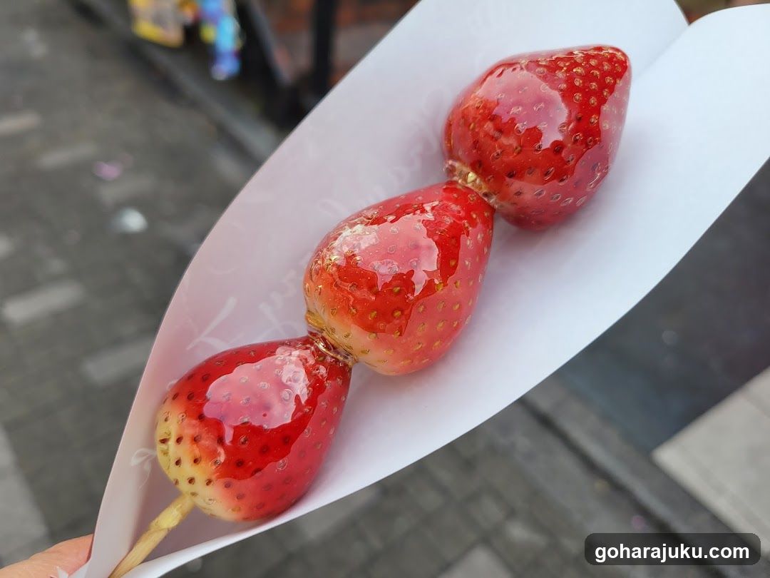 Candied Strawberries on a Stick