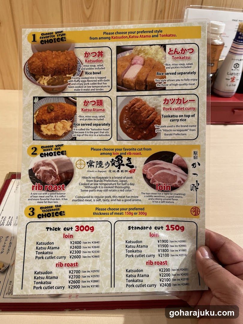 Katsu Menu Board