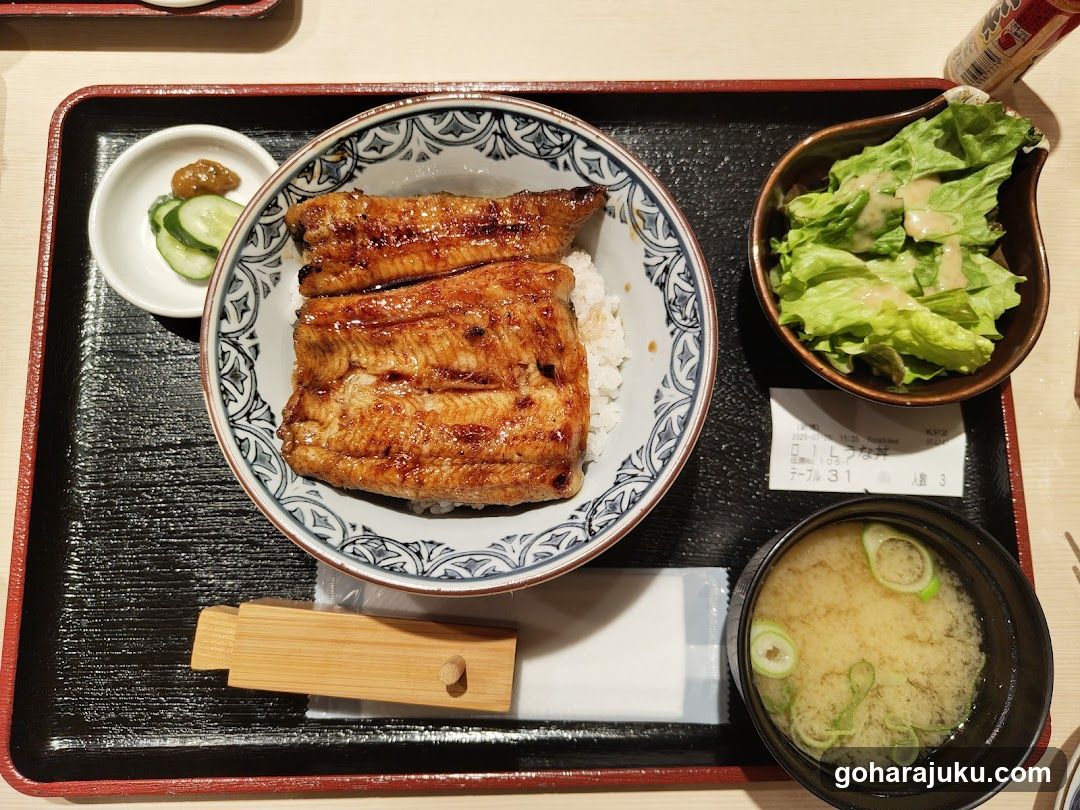 Eel Rice Bowl with Side Dishes