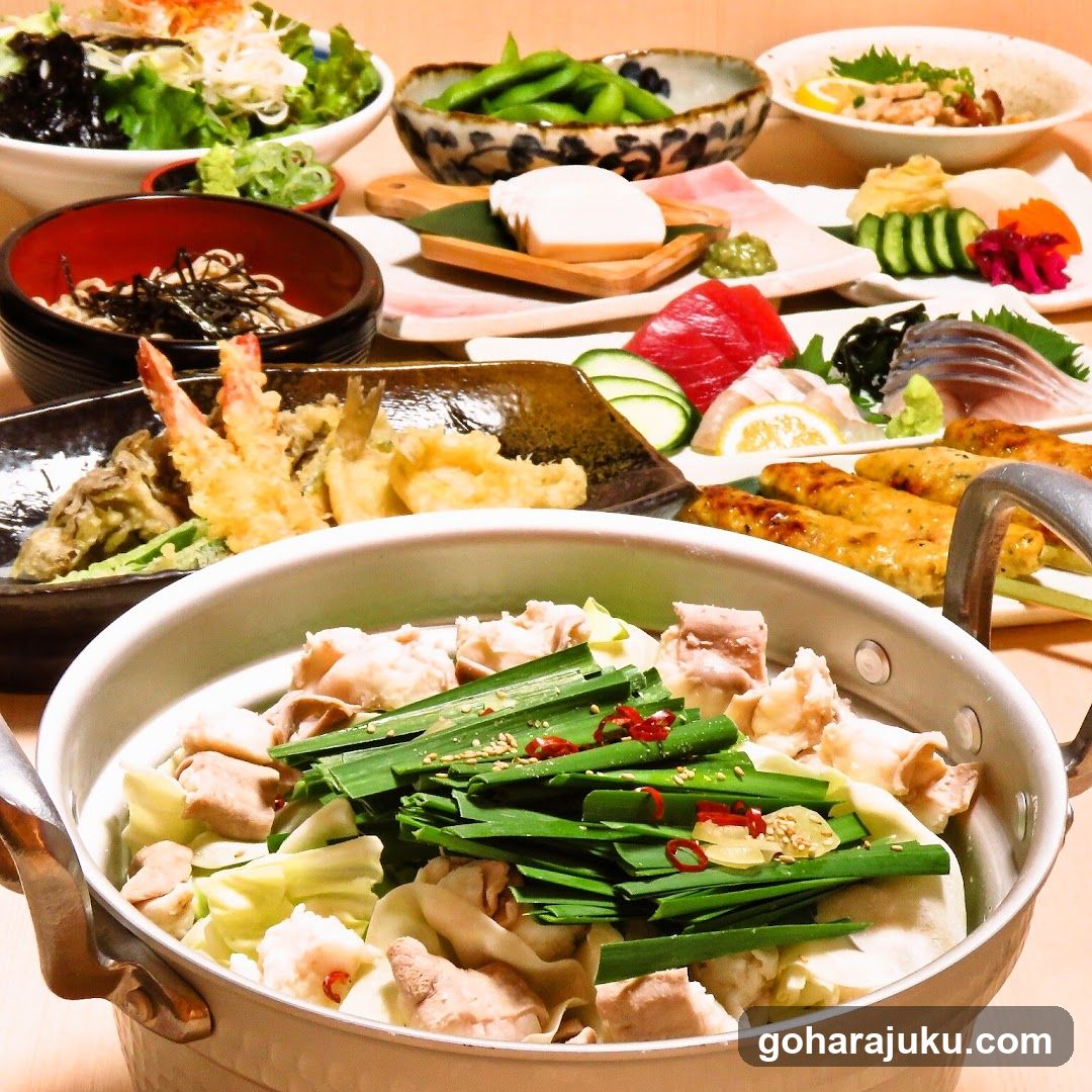 Japanese Hot Pot Meal Spread