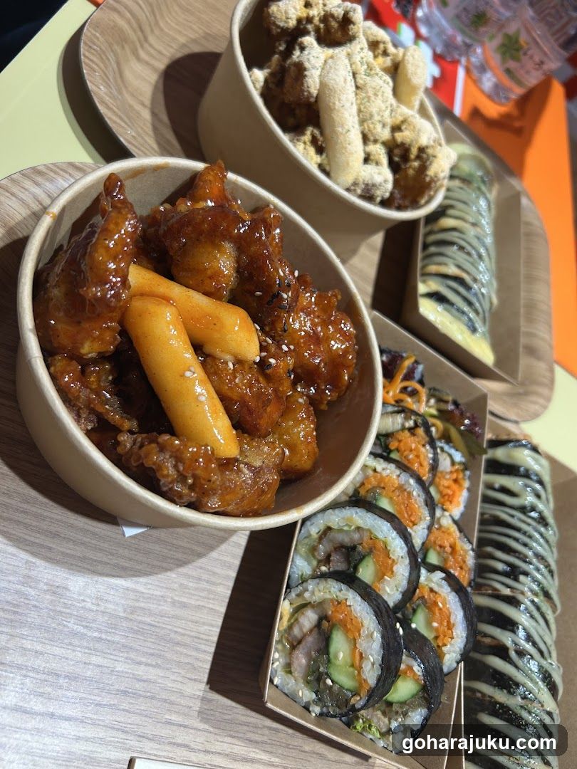 Korean-style food spread