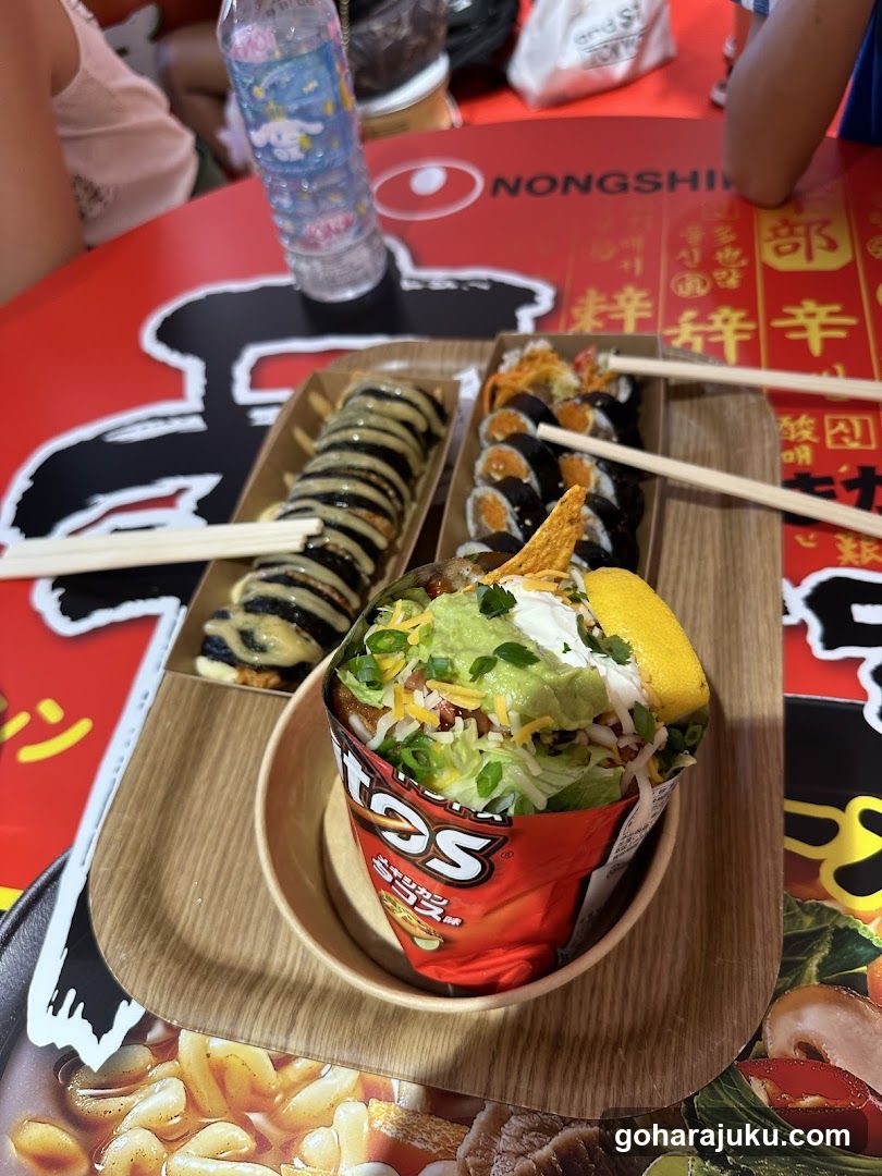 Food spread on a table