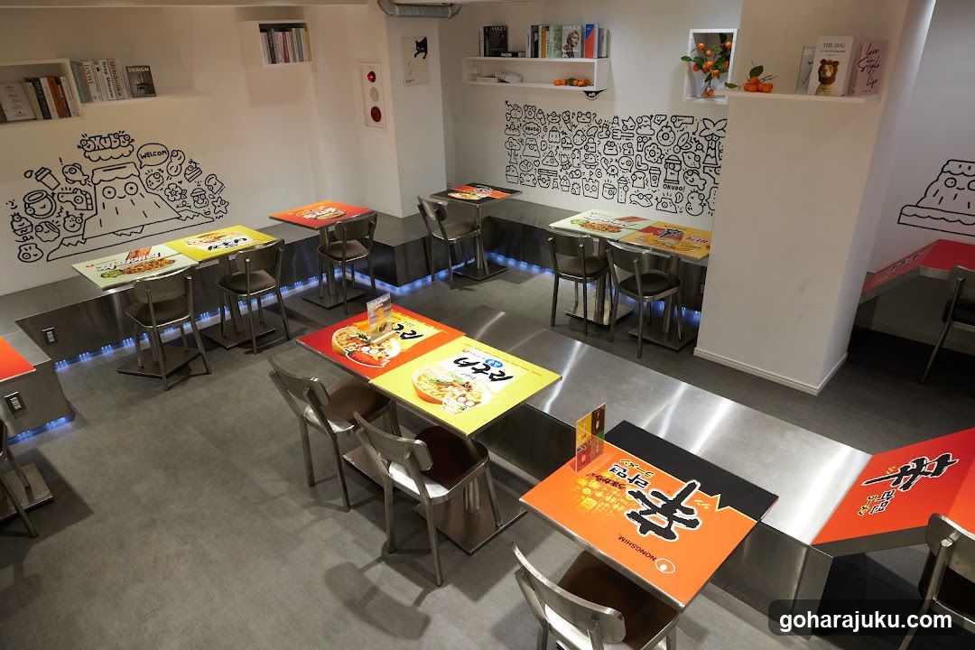 Dining Interior with Wall Art and Tables