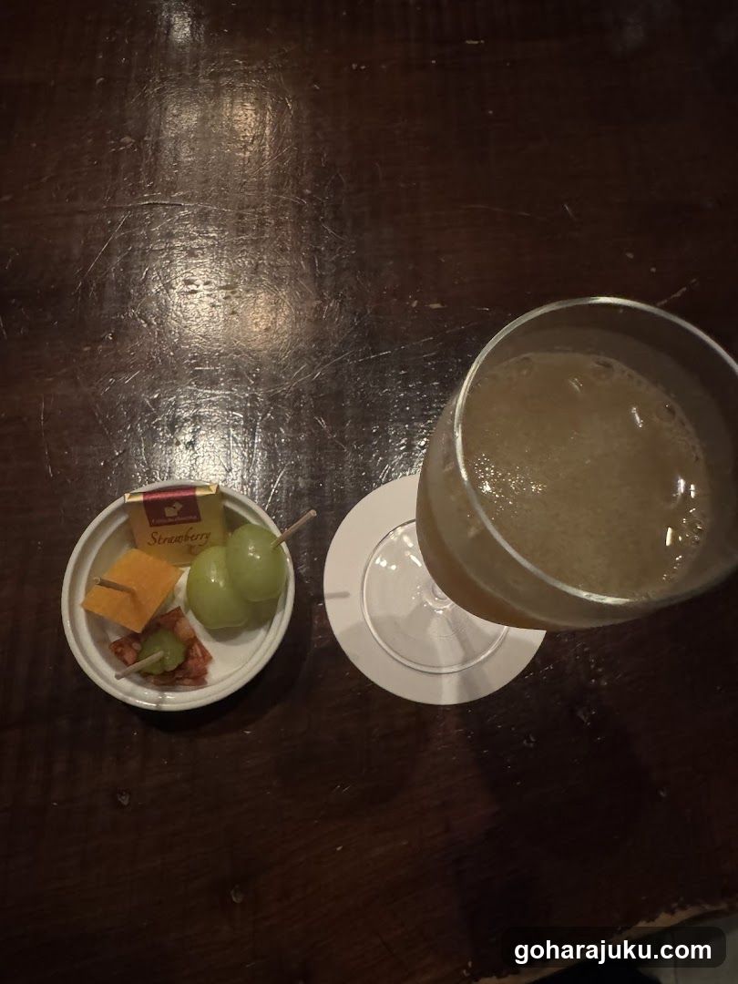 Dessert and Drink on Table
